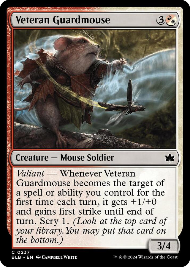 0237 Veteran Guardmouse C Bloomburrow