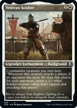 Veteran Soldier (Foil Etched) #480 U - Commander Legends: Battle for Baldur's Gate Pokemon card