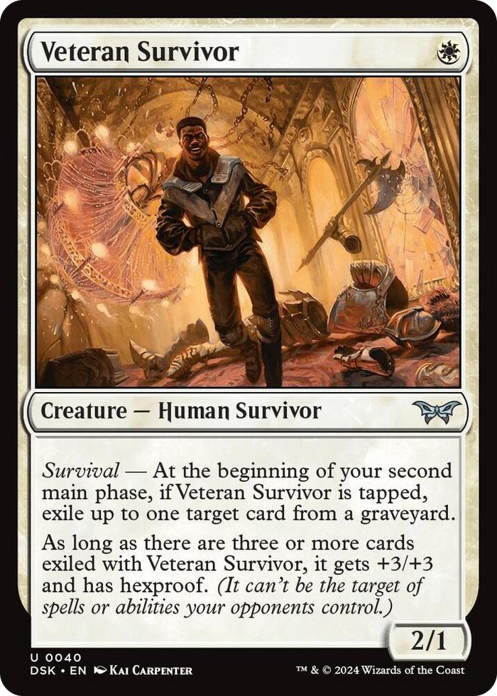 Veteran Survivor #40 U - Duskmourn: House of Horror Pokemon card