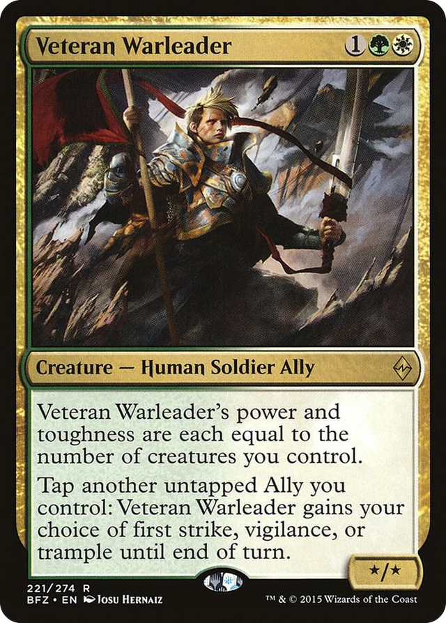 0221 Veteran Warleader R Battle for Zendikar