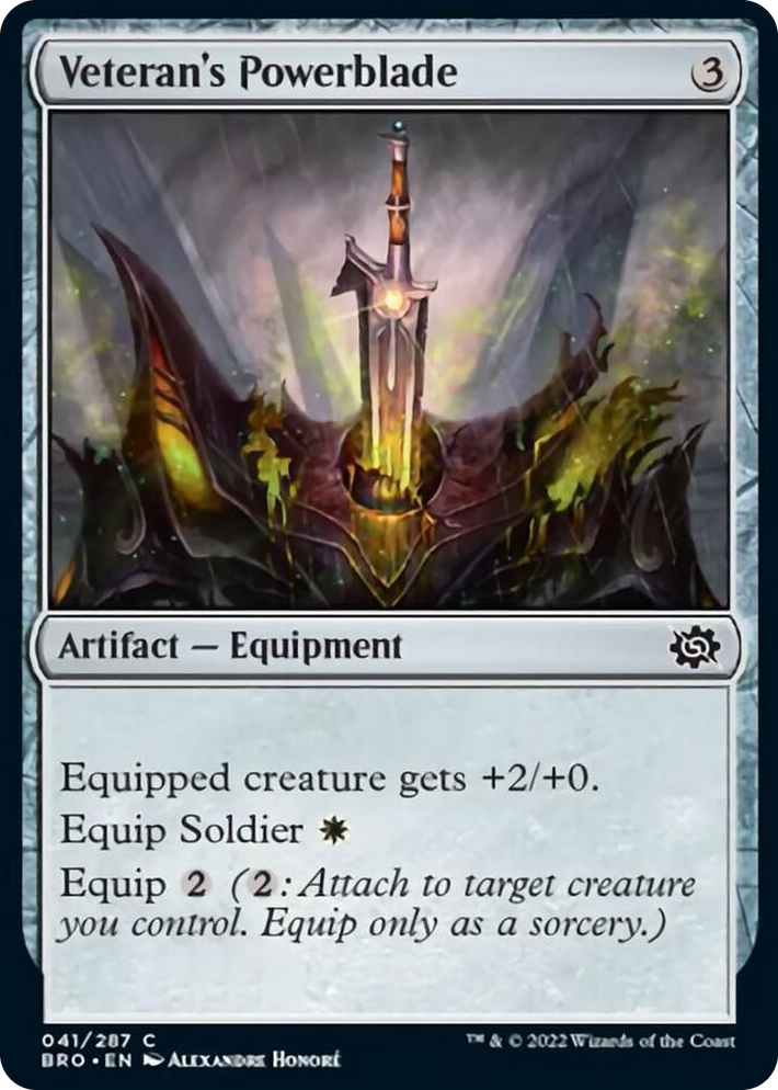 0041 Veteran's Powerblade C The Brothers' War