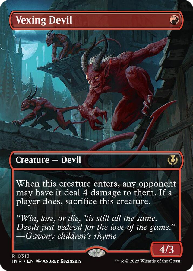 0313 Vexing Devil (Borderless) R Innistrad Remastered