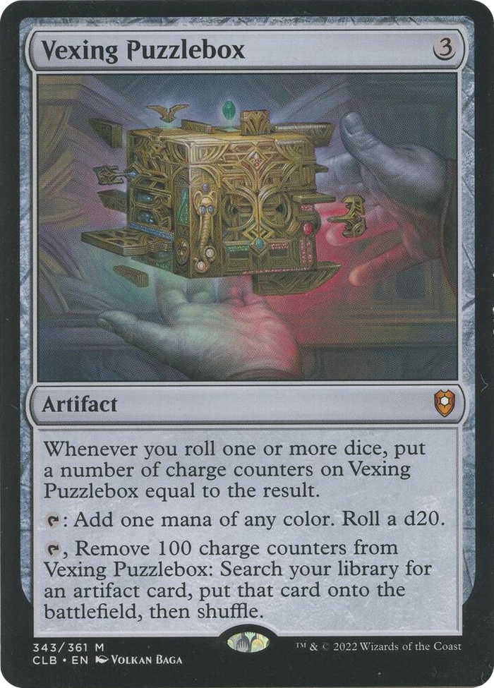 Vexing Puzzlebox #343 M - Commander Legends: Battle for Baldur's Gate Pokemon card