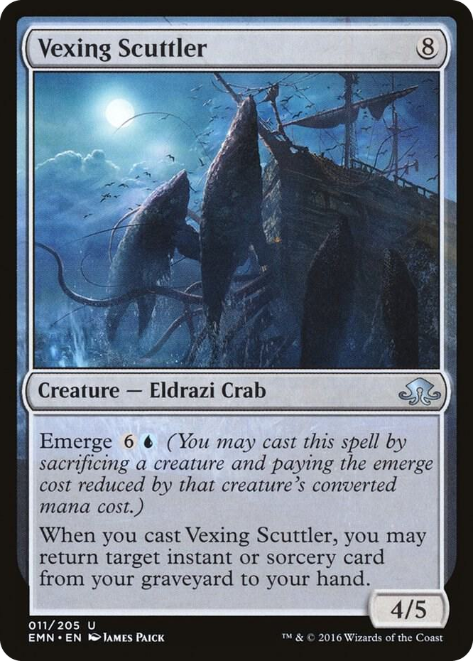 Vexing Scuttler #11 U - Eldritch Moon Pokemon card
