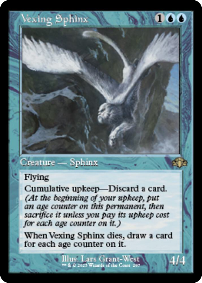 Vexing Sphinx (Retro Frame) #297 R - Dominaria Remastered Pokemon card
