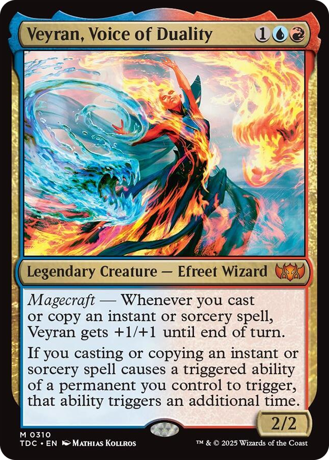 Veyran, Voice of Duality #310 M - Commander: Tarkir: Dragonstorm Pokemon card
