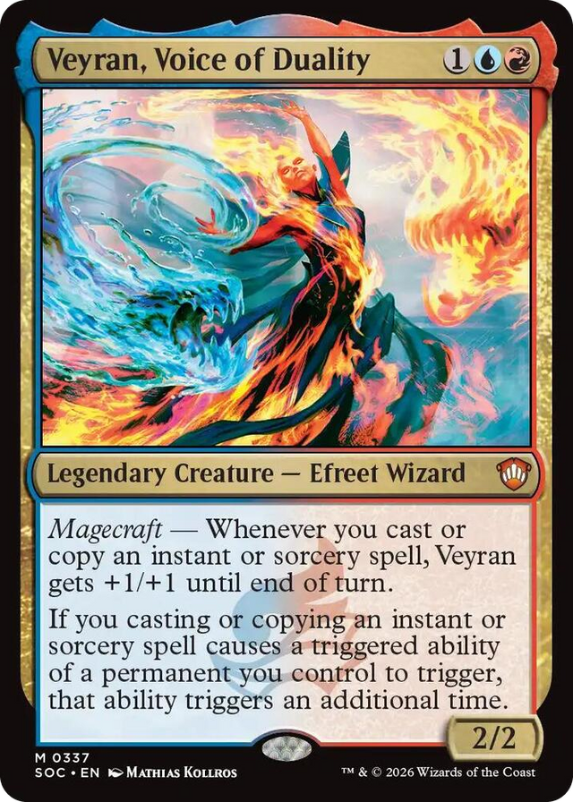 0337 Veyran, Voice of Duality M Commander: Secrets of Strixhaven