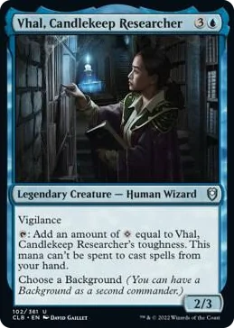 0102 Vhal, Candlekeep Researcher U Commander Legends: Battle for Baldur's Gate