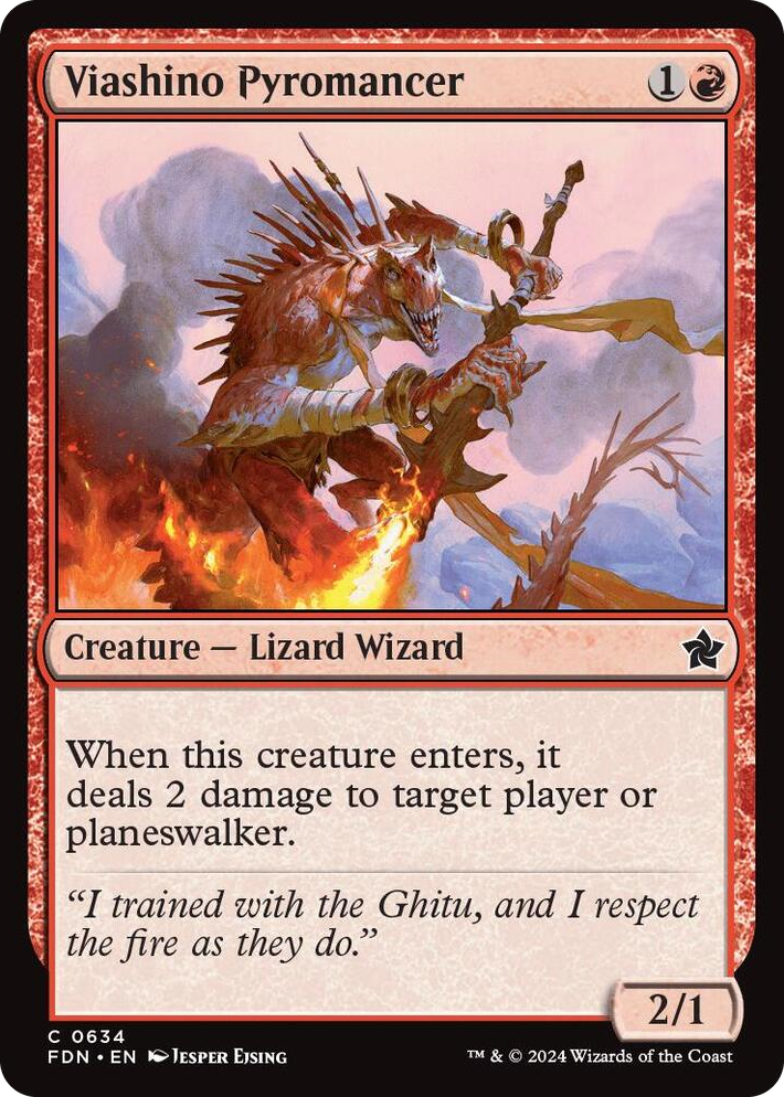 0634 Viashino Pyromancer C Foundations
