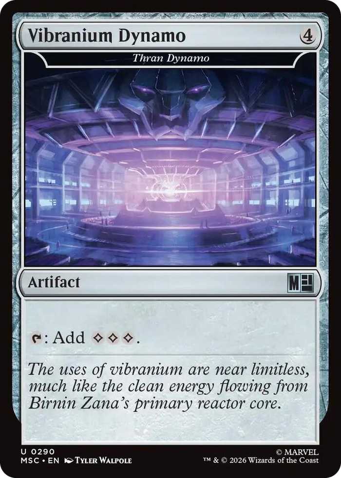Vibranium Dynamo - Thran Dynamo #290 U - Commander: Marvel Super Heroes Pokemon card