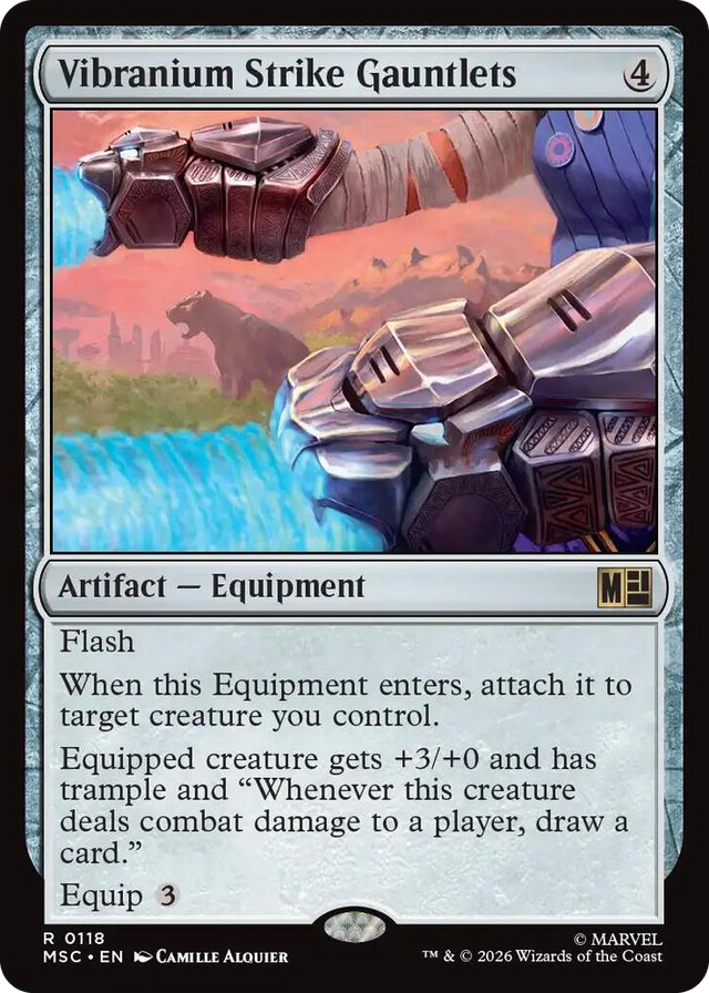 0118 Vibranium Strike Gauntlets R Commander: Marvel Super Heroes