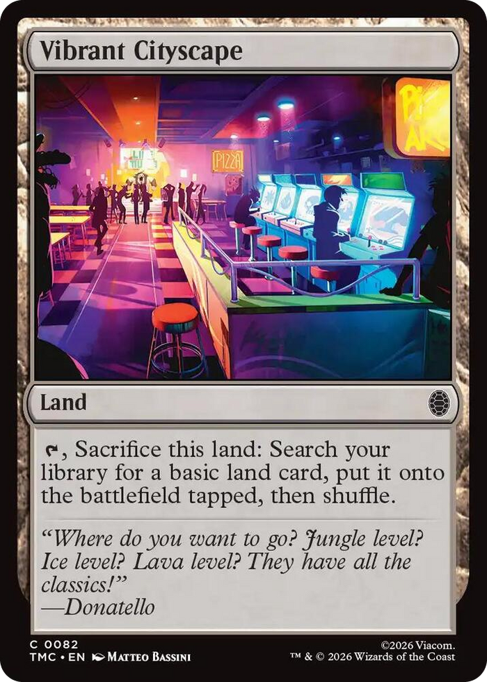 Vibrant Cityscape #82 C - Commander: Teenage Mutant Ninja Turtles Pokemon card