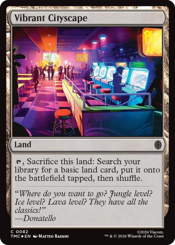 Vibrant Cityscape (Surge Foil) #82 C - Commander: Teenage Mutant Ninja Turtles Pokemon card