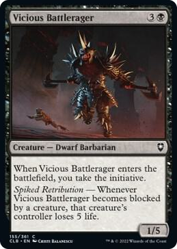 Vicious Battlerager #155 C - Commander Legends: Battle for Baldur's Gate Pokemon card