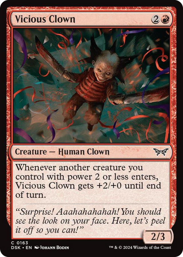 0163 Vicious Clown C Duskmourn: House of Horror