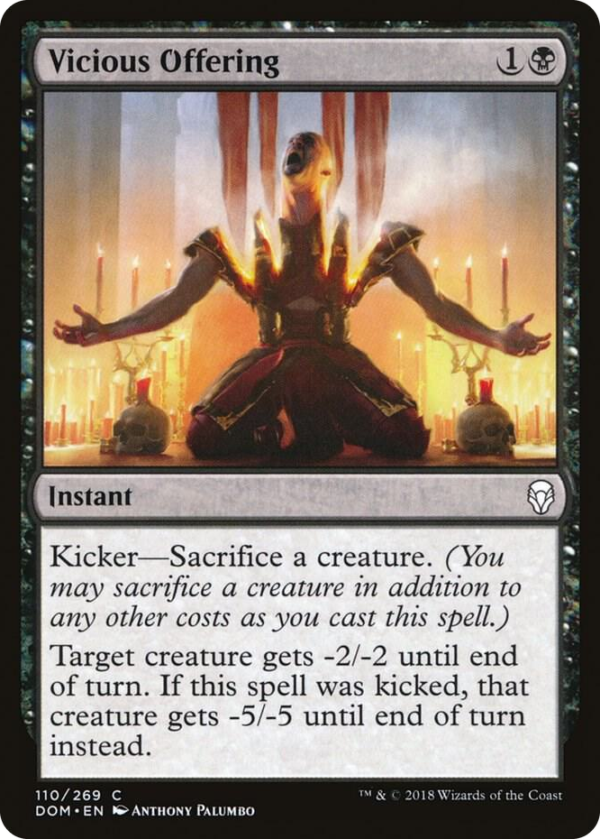 0110 Vicious Offering C Dominaria