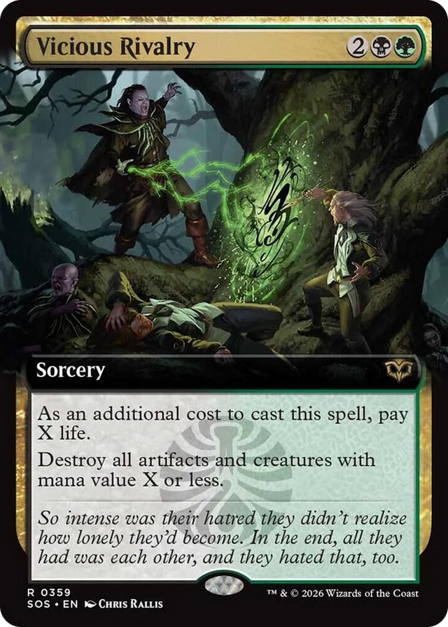 0359 Vicious Rivalry (Extended Art) R Secrets of Strixhaven