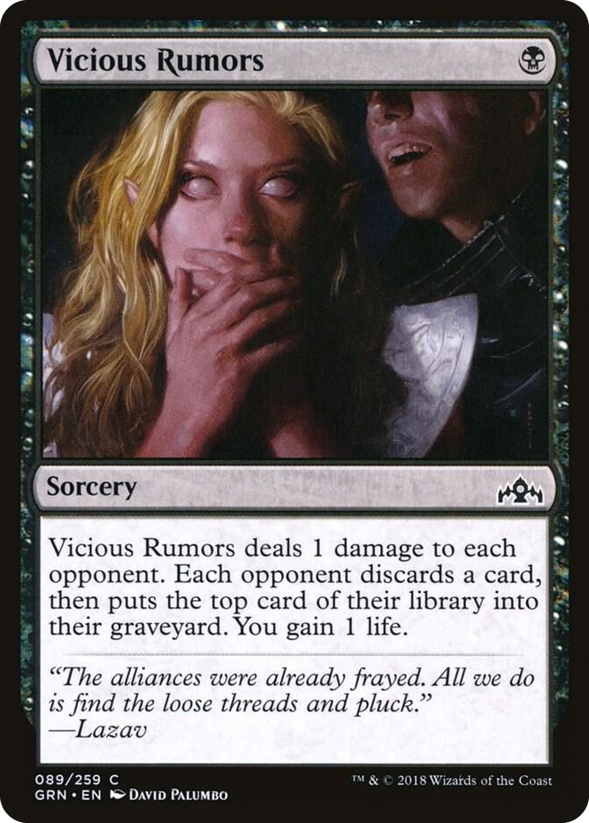 0089 Vicious Rumors C Guilds of Ravnica
