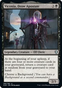 0156 Viconia, Drow Apostate U Commander Legends: Battle for Baldur's Gate