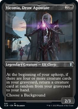 Viconia, Drow Apostate (Foil Etched) #501 U - Commander Legends: Battle for Baldur's Gate Pokemon card