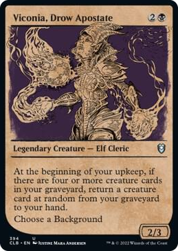 0394 Viconia, Drow Apostate (Showcase) U Commander Legends: Battle for Baldur's Gate
