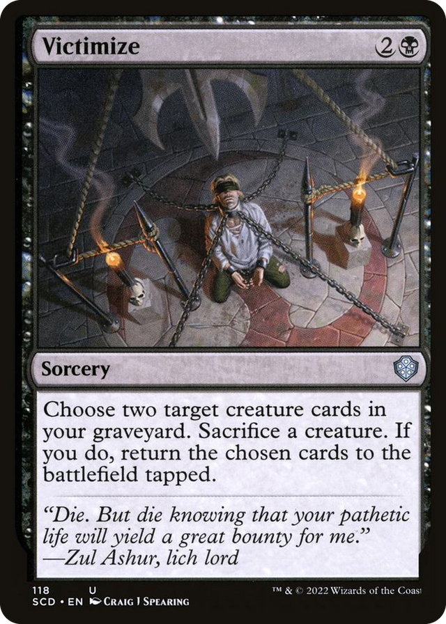 0118 Victimize U Starter Commander Decks