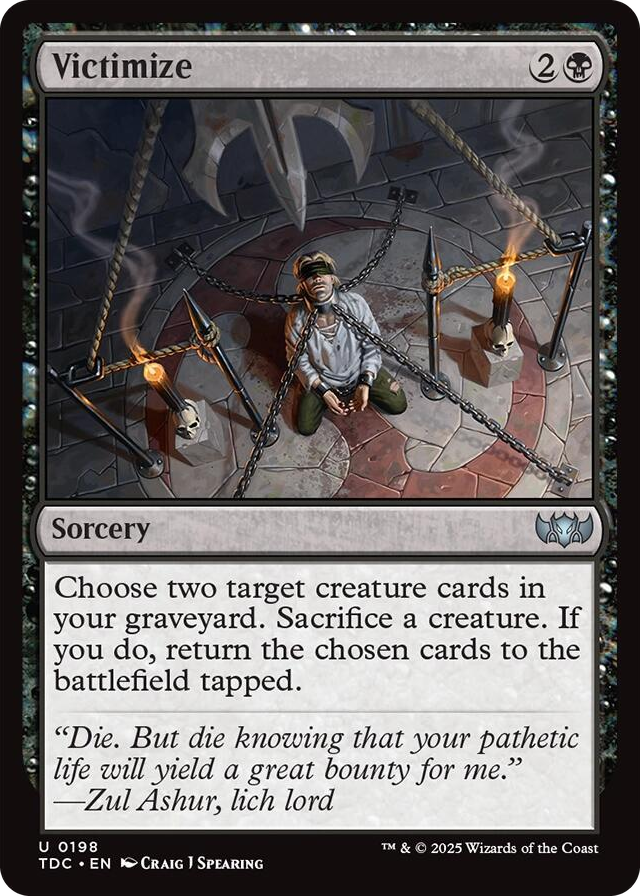 0198 Victimize U Commander: Tarkir: Dragonstorm