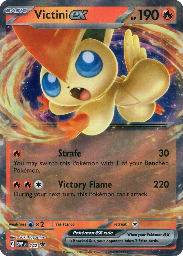 0142 Victini ex - 142 Promo Scarlet & Violet Promo Cards