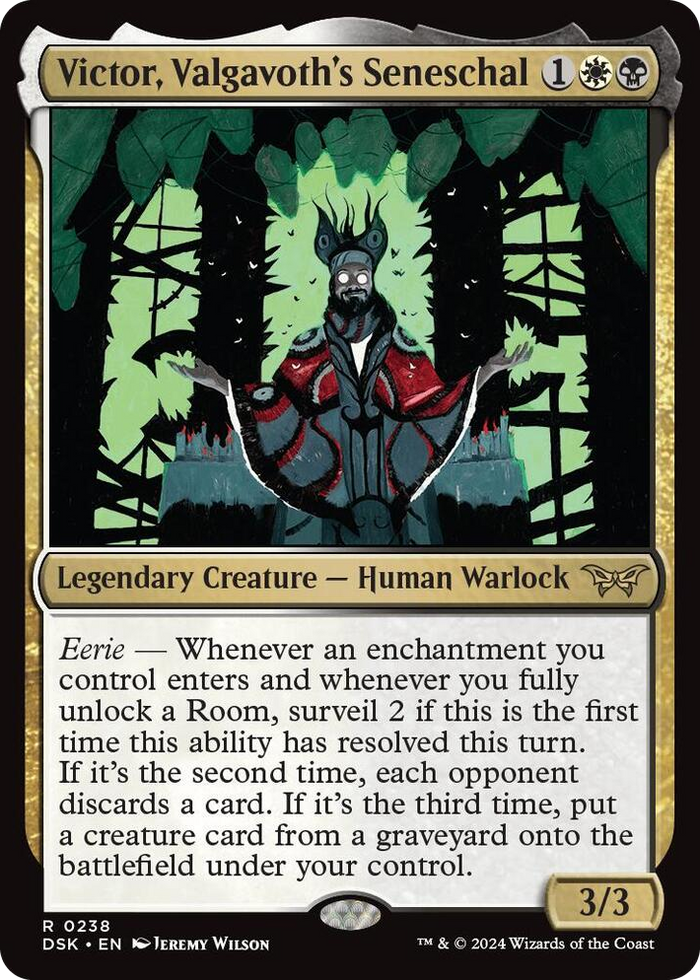 Victor, Valgavoth's Seneschal #238 R - Duskmourn: House of Horror Pokemon card