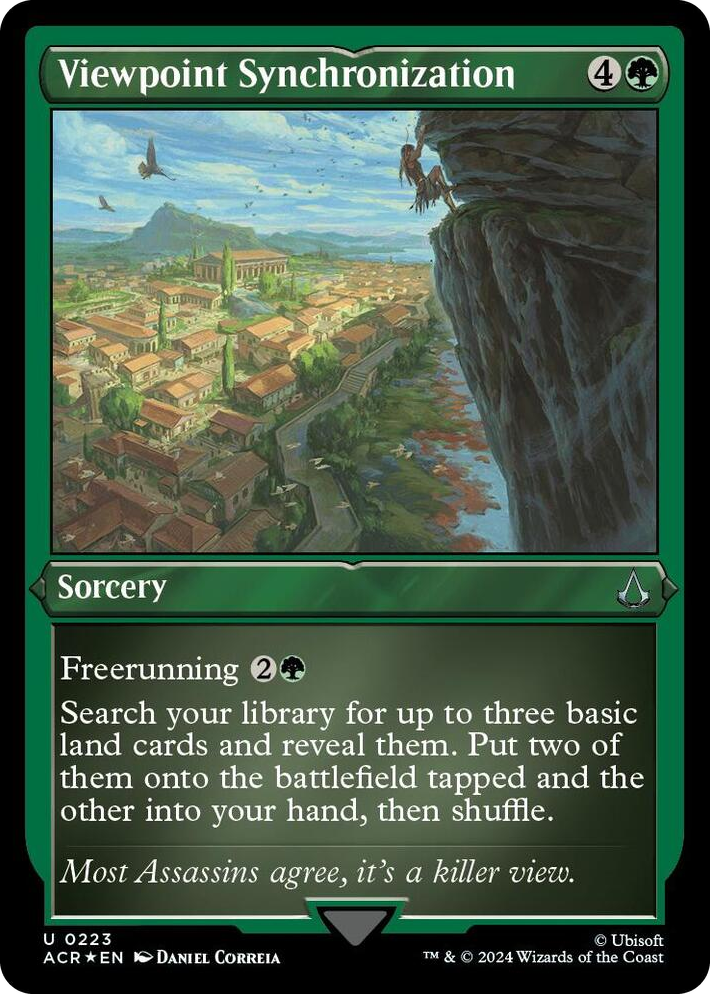 0223 Viewpoint Synchronization (Foil Etched) U Universes Beyond: Assassin's Creed