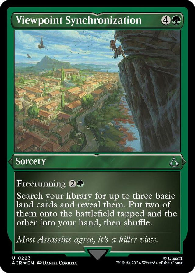 0223 Viewpoint Synchronization (Foil Etched) U Universes Beyond: Assassin's Creed
