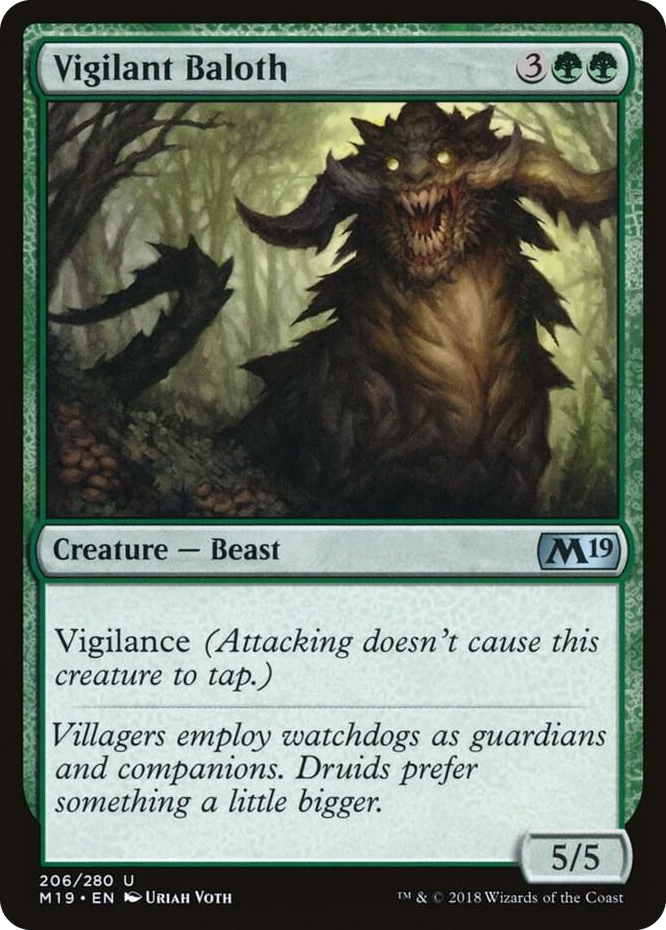 0206 Vigilant Baloth U Core Set 2019
