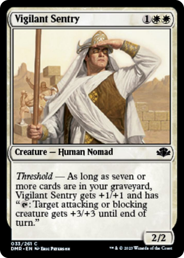 0033 Vigilant Sentry C Dominaria Remastered