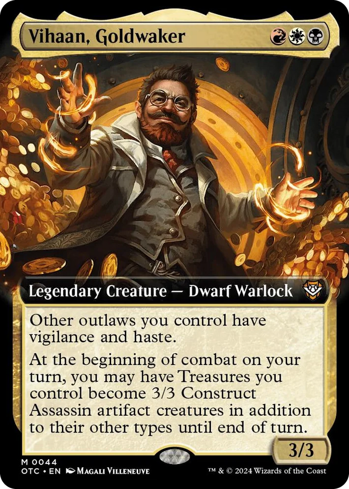 0044 Vihaan, Goldwaker (Extended Art) M Commander: Outlaws of Thunder Junction