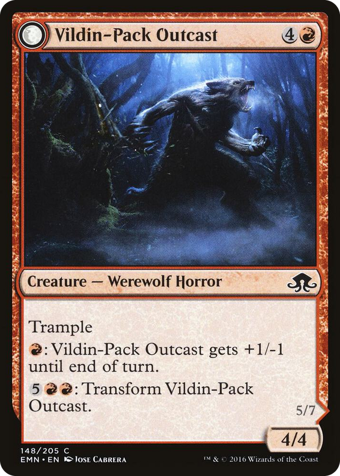 Vildin-Pack Outcast #148 C - Eldritch Moon Pokemon card