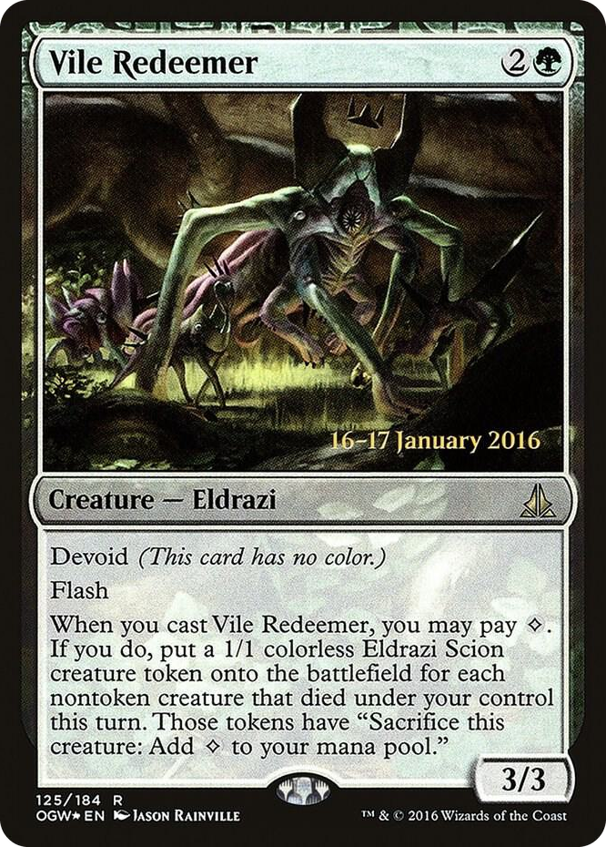 Vile Redeemer #125 R - Prerelease Cards Pokemon card