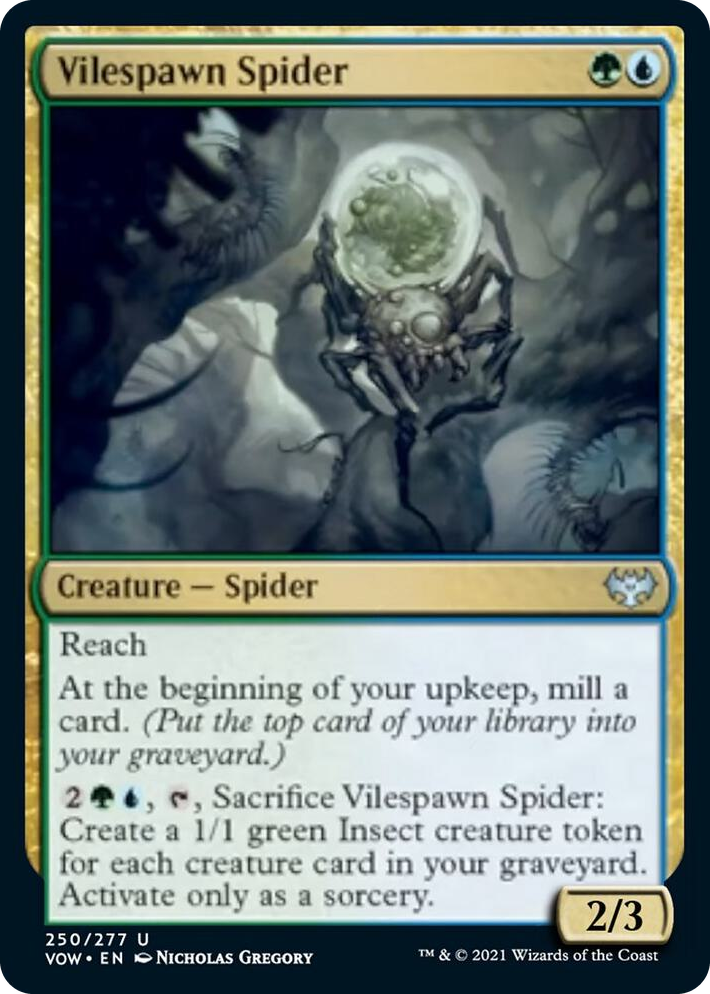 0250 Vilespawn Spider U Innistrad: Crimson Vow