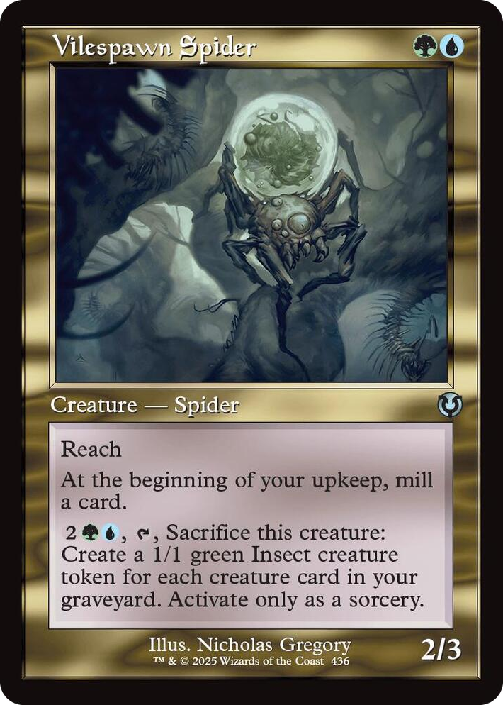 0436 Vilespawn Spider (Retro Frame) U Innistrad Remastered