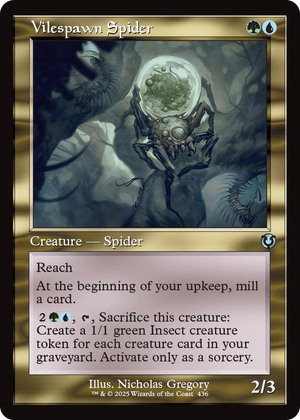 0436 Vilespawn Spider (Retro Frame) U Innistrad Remastered