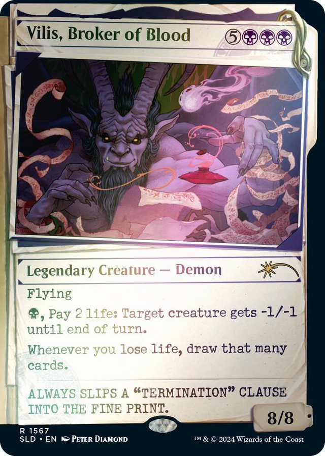 1567 Vilis, Broker of Blood (Rainbow Foil) R Secret Lair Drop Series