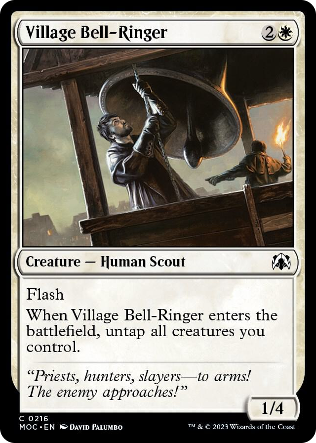 Village Bell-Ringer #216 C - Commander: March of the Machine Pokemon card