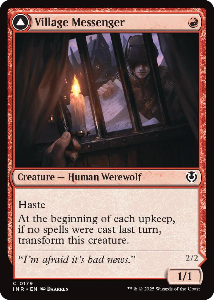 0179 Village Messenger C Innistrad Remastered