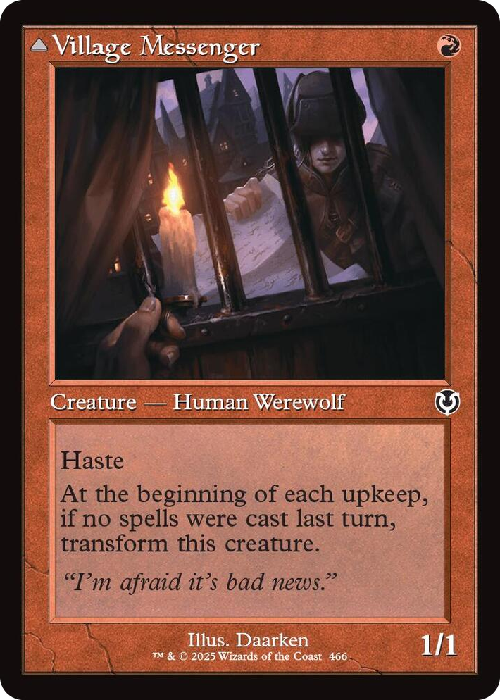 0466 Village Messenger (Retro Frame) C Innistrad Remastered