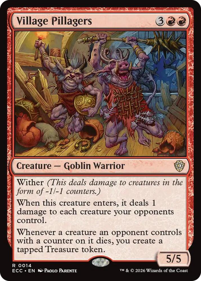 0014 Village Pillagers R Commander: Lorwyn Eclipsed