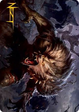 0045 Village Reavers Art Card (Gold-Stamped Signature) S Art Series: Innistrad: Midnight Hunt
