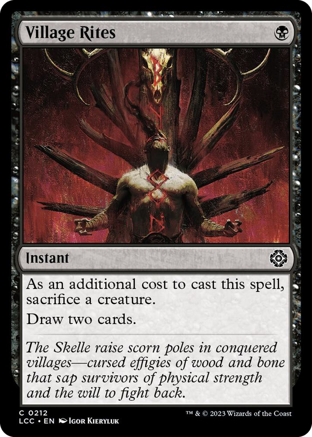 0212 Village Rites C Commander: The Lost Caverns of Ixalan