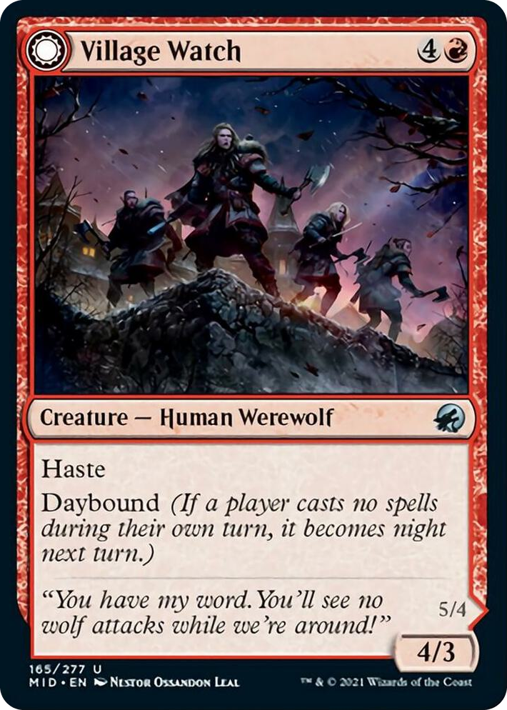 0165 Village Watch U Innistrad: Midnight Hunt