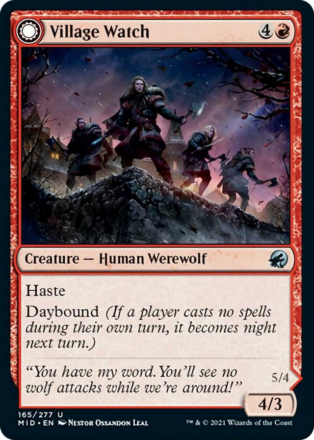0165 Village Watch U Innistrad: Midnight Hunt