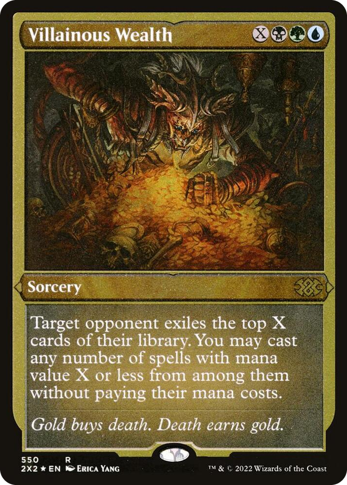0550 Villainous Wealth (Foil Etched) R Double Masters 2022