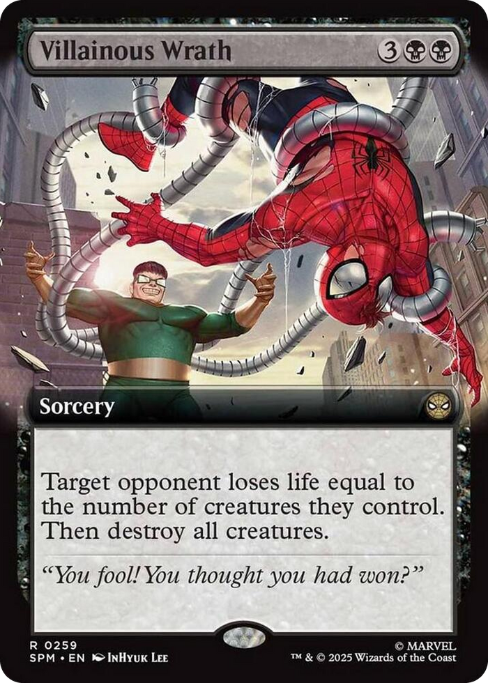 Villainous Wrath (Extended Art) #259 R - Marvel's Spider-Man Pokemon card